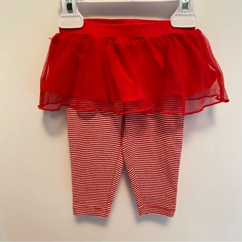 Carter's Baby Girls Christmas Skating Bodysuits/ Tutu Leggings/ Bottoms 6 Months